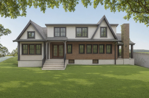 Clinker House addition by ArnoldAnd, highlighting preserved historic brickwork and contemporary second-floor extension. Exterior detail of clinker brick facade in Boston renovation by ArnoldAnd Architecture. Interior living space blending historic materials with modern finishes at Clinker House, designed by Matthew Arnold.