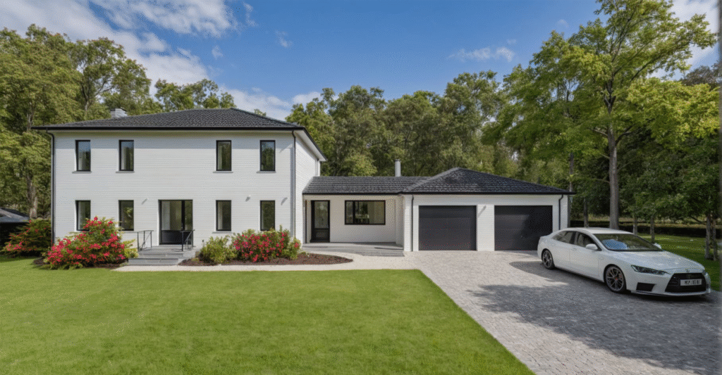 Windmill House Center Entrance Colonial Renovation
